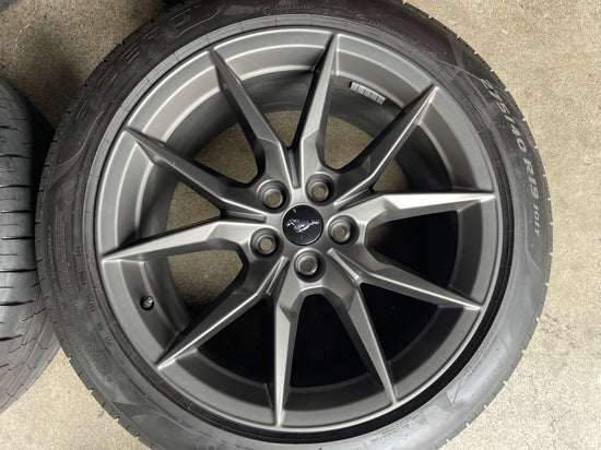 Sold 2025 Ford Mustang Dark Horse Factory 19 Wheels Tires OEM Rims Pirelli 1007UASR3C