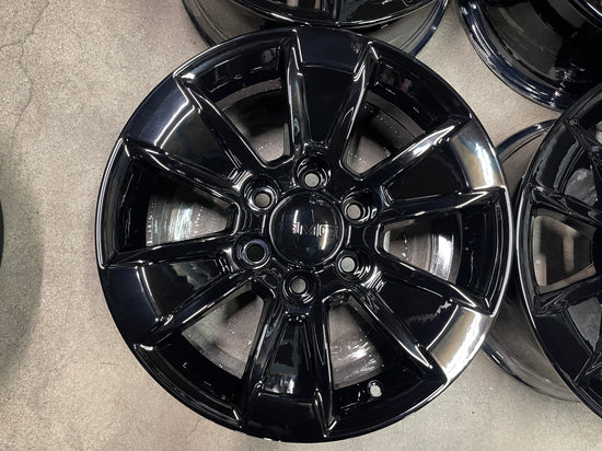 Sold Four 2025 GMC Sierra 1500 Factory 17 Wheels Rims OEM 5908 Gloss Black Silverado