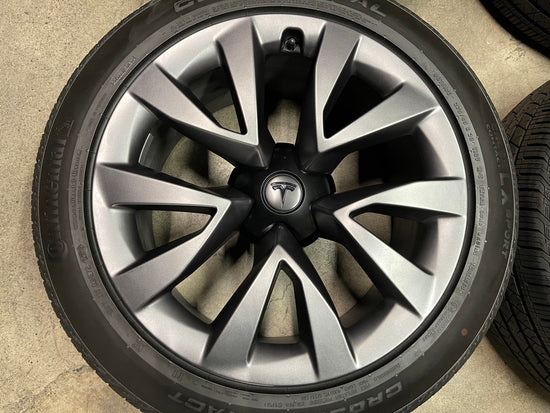 Sold 2024 Tesla X Factory 20 Wheels Tires OEM Rims 162022100B 162022200B
