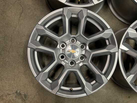 Sold Four 2025 Chevy Silverado Tahoe Factory 18 Wheels Rims OEM 14091 Suburban 84775274