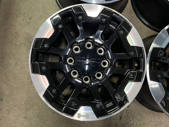 Sold Four 2025 GMC Hummer EV Factory 18 Wheels OEM Rims 84806059 Black 84871281