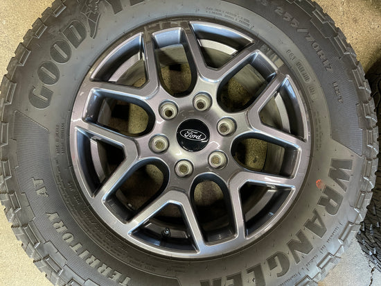 Sold 2024 Ford Ranger Factory 17 Wheels Tires OEM Rims N1WC1007C4A Goodyear AT 2557017