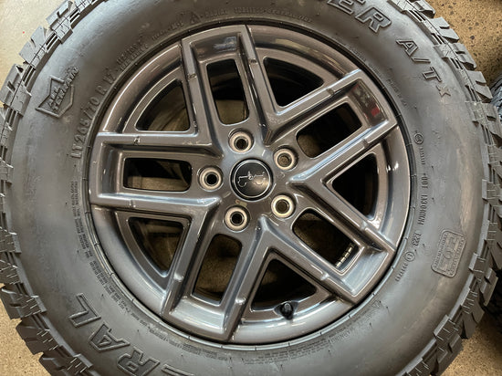 Sold Five 2024 Jeep Wrangler Gladiator Factory 17" Wheels Tires Rims OEM LT265/70/17 AT