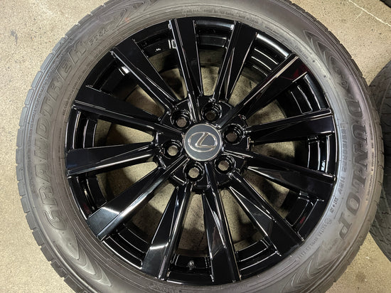Sold 2025 Lexus GX550 Premium Factory 22" Wheels Tires OEM Rims Dunlop Gloss Black