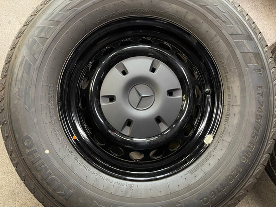 Sold 2023 Mercedes MBZ Sprinter 2500 Factory 16 Steel Wheels Tires Rims OEM black