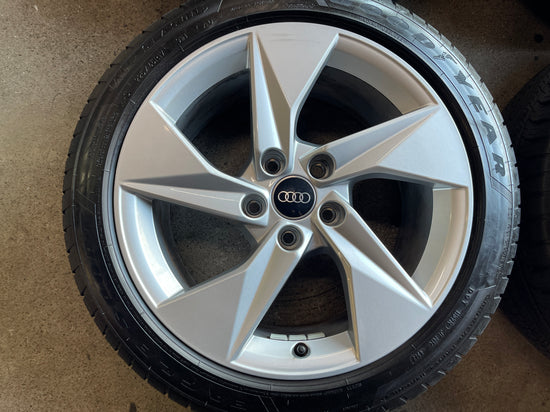 2024 Audi A3 Factory 17 Wheels Tires OEM Rims 5X112 Goodyear 2254517 80%