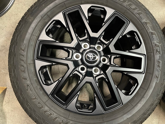 Sold 2024 Toyota Tundra Factory 20 Wheels Tires OEM Rims Black Bridgestone 265/60/20