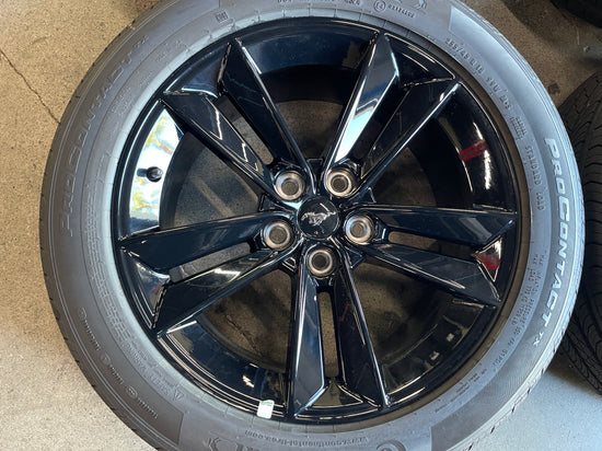 Sold 2025 Ford Mustang GT Factory 18 Wheels Tires Rims OEM PR3C1007BA Black 255/45/18
