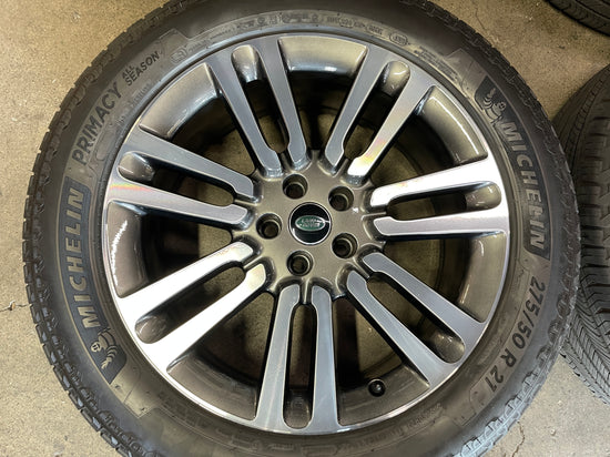 2023 Range Rover Factory 21 Wheels Tires Rims OEM M8E2DB Michelin 275/50/21 M8E2DB