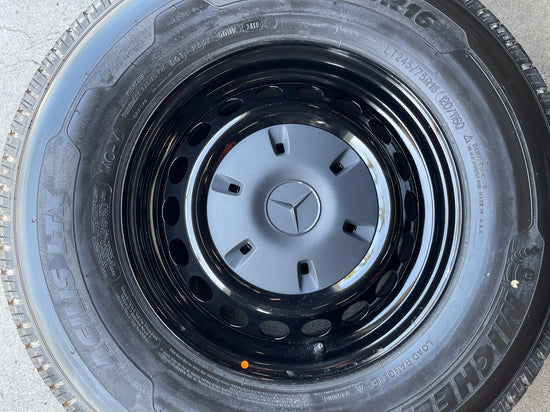 Sold 2020 Mercedes MBZ Sprinter 2500 Factory 16 Steel Wheels Tires Rims OEM black Michelin