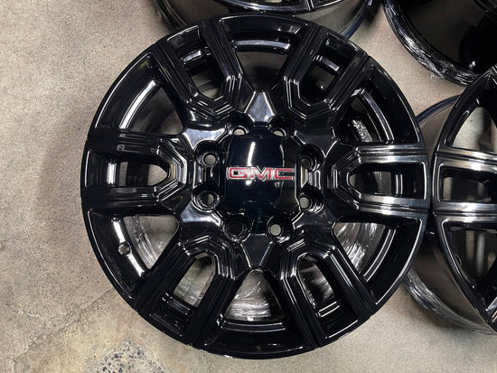 Sold Four 2023 GMC Sierra Denali HD2500 HD3500 Factory 20" Wheels OEM 5950 Rims Black