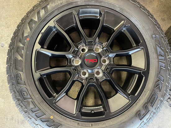 Sold 2025 Toyota Tundra TRD Adventure Factory 20 Wheels Tires OEM Black Rims Falken AT3WA