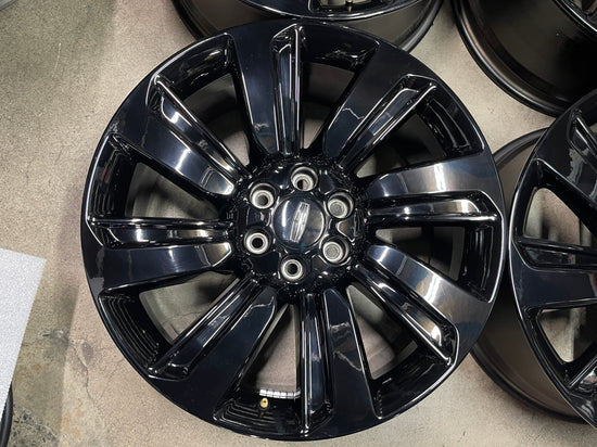 Sold Four 2024 Lincoln Navigator Factory 22 Wheels OEM Rims 10496 NL741007TB Black F150