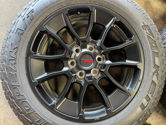 Sold 2025 Toyota Tundra TRD Factory 20 Wheels Tires OEM Black Rims 265/60/20 Falken AT3