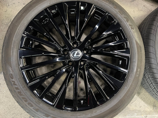 2023 2024 Lexus RX350 RX450H RX500 Factory 21 Wheels Tires OEM Rims Gloss Black