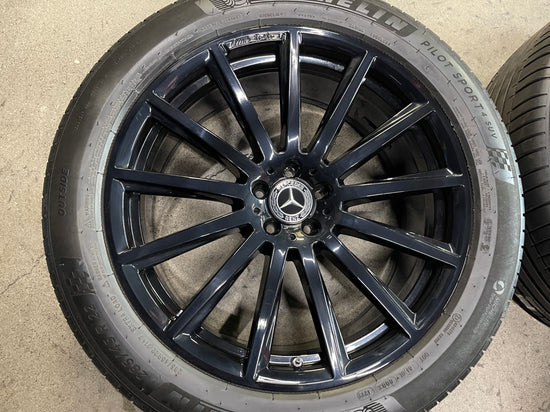 2023 Mercedes GLS450 GL580 GLS63 AMG Factory 22 Wheels Tires OEM Black 85810 85826