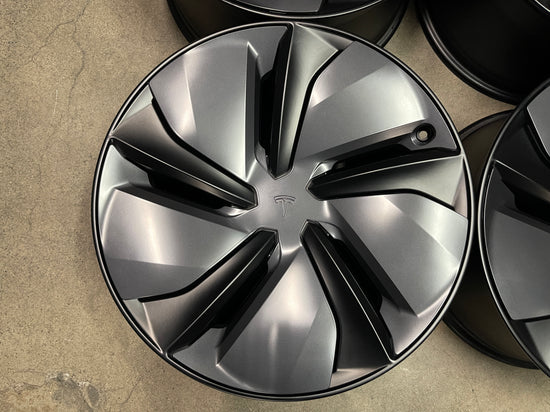 Sold Four 2025 Tesla Model Y Factory 19 Wheels OEM Rims 5X4.5 Crossflow 2188226-00-B