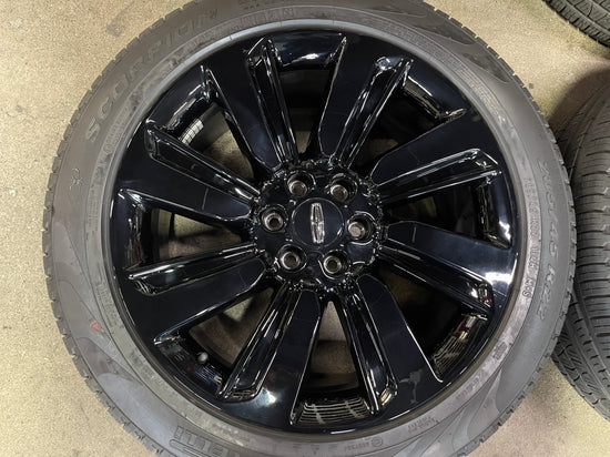 Sold 2024 Lincoln Navigator Factory 22 Wheels Tires OEM Rims F150 10496 NL741007TB Black