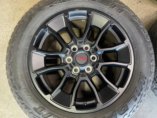 Sold 2024 Toyota Tundra TRD Factory 20 Wheels Tires OEM Black Rims Falken AT3 265/60/20