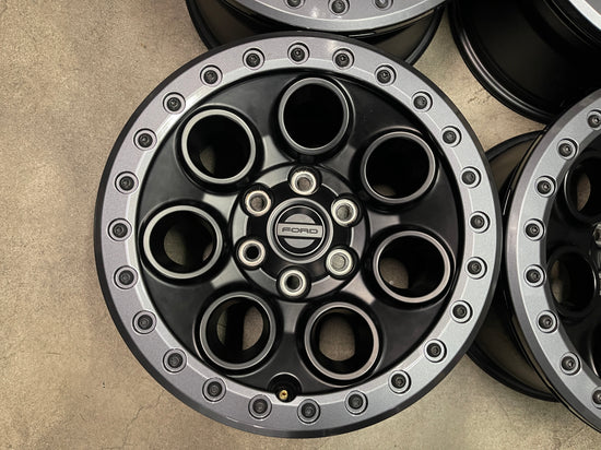 Four 2025 Ford F150 Raptor Factory 17 Wheels OEM Rims Bead Lock Black RL3V1007CB