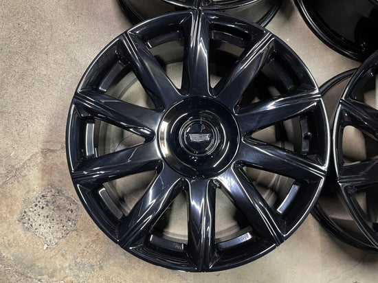 Sold Four Cadillac Escalade Platinum Factory 22 Wheels Rims OEM Black 84460121