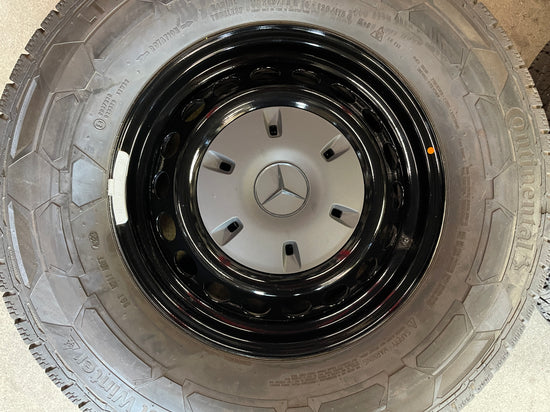 Sold 2023 Mercedes MBZ Sprinter 2500 Factory 16 Steel Wheels Tires Rims OEM black Continental