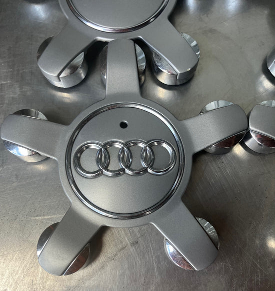 Set of 4 Authentic OEM Factory Audi center caps Audi part number 8R0601165