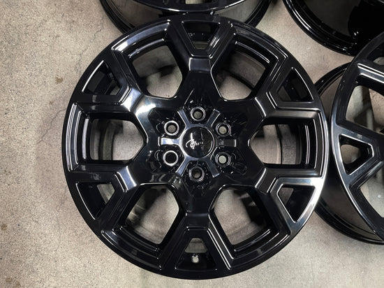 Four 2025 Ford F150 Factory 20 Wheels OEM RIMS RL341007HA Gloss Black