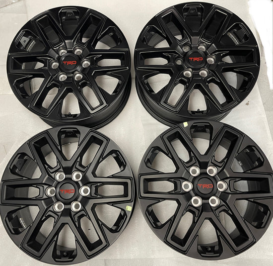 Four 2026 Toyota Tundra TRD Factory 20 Wheels OEM Rims Black PT946-34220