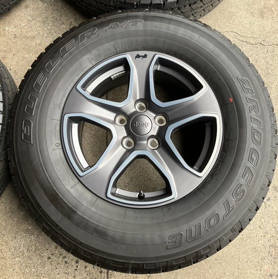 5 Jeep Gladiator Wrangler JK JL Factory 17 Wheels Tires Bridgestone AT RHS 255/75/17 OEM