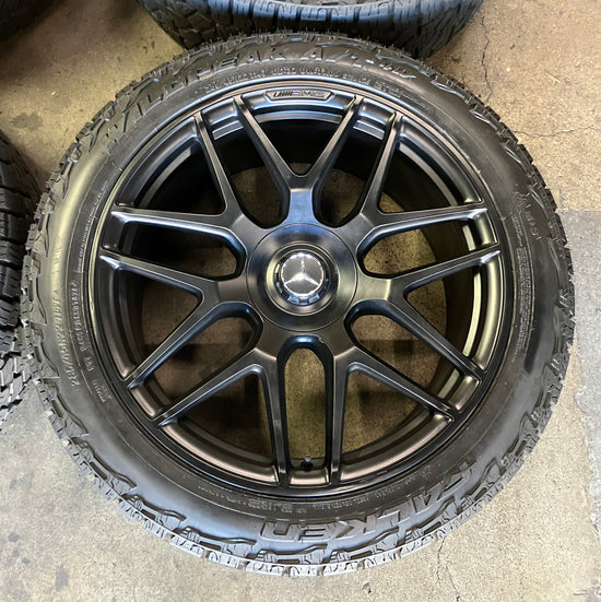 Factory Mercedes MBZ G63 G550 AMG 22 Wheels OEM Black Rims 4634012000 Falken AT4W