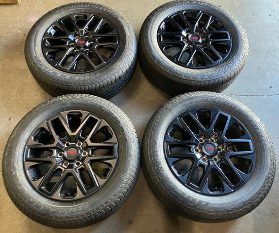 2025 Toyota Tundra TRD Factory 20 Wheels Tires OEM Rims Black Bridgestone