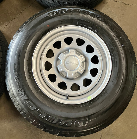 2025 GMC Sierra 1500 Factory Steel Wheels Tires Rims OEM Bridgestone AT 255/75/17