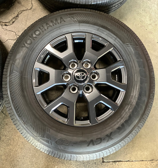 2026 Toyota Tacoma 17 Factory Wheels Tires OEM Rims 4Runner Yokohama Charcoal