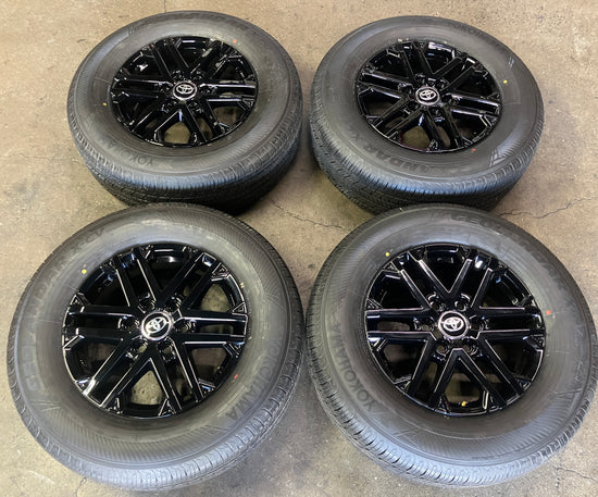 2025 Toyota Tundra Factory 18 Wheels Tires OEM 75281 Rims Yokohama 265/70/18 Black