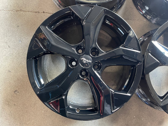 Four 2023 Ford Mustang Mach-E Factory 18 Wheels Rims OEM LJ8C1007A1B Gloss Black