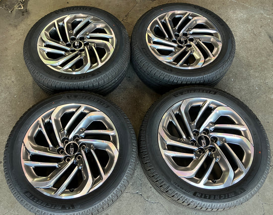 2024-2026 Lincoln Navigator OEM 22 Inch Machined Gray Wheel Rim Tire Set of 4 SL74-1007-TA Michelin Primacy LTX