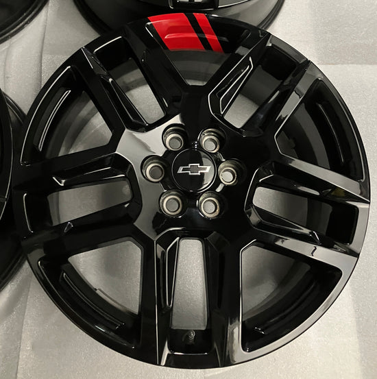 Sold Four 2023 Chevy Traverse Blazer 20 Wheels OEM Black SS8 Redline 23454171 5849A