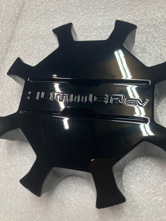 Single 2023-2025 Hummer EV Black center cap for 18" OEM wheel rim PN 84806055