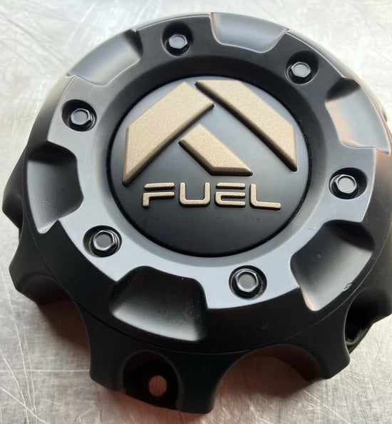 Sold Fuel Wheels Flat Black Custom Wheel Center Cap Bronze logo 1001-58MBZ Cap M-447