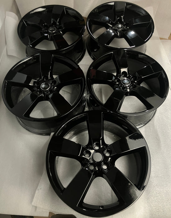 2020 2021 2022 2023 2024 2025 Land Rover Defender OEM 20" Gloss Black Wheels Rims Set of 5 Refinished | L8B21007HA 72351