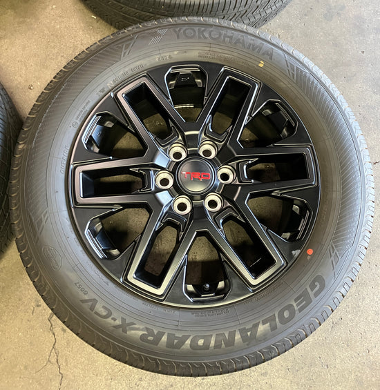 2025 Toyota Tundra TRD Factory 20 Wheels Tires OEM Rims Lug Nuts Black Yokohama 265/60/20