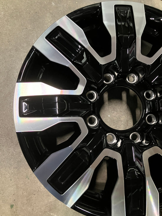 One 2025 GMC Sierra Denali Ultimate HD2500 Factory 20" Wheels OEM 84830459 Black