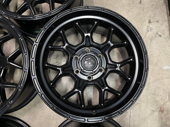 5 Take Off Fuel Tech 18 wheels Black Silverado Tahoe Sierra Yukon 6x5.5 MHTD670 18908445