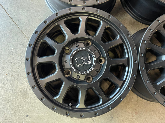 Sold Four Used Ford Transit 5x160 Black Rhino 16 Wheels Black 16x7.5 +45 Sold as is