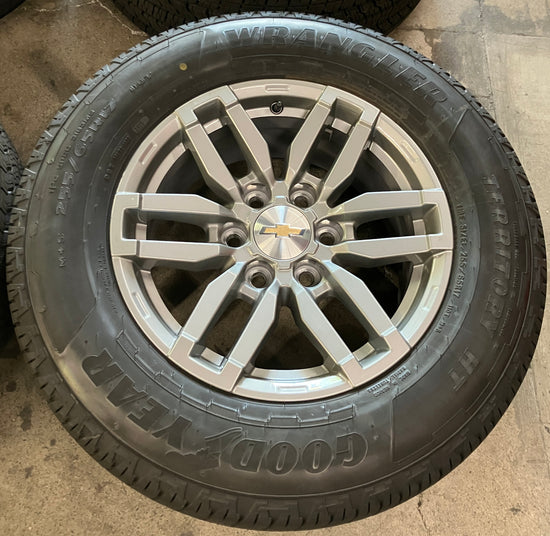 2025 Chevy Colorado Factory 17 inch OEM Wheels 8494336 Tires Goodyear 225/65/17