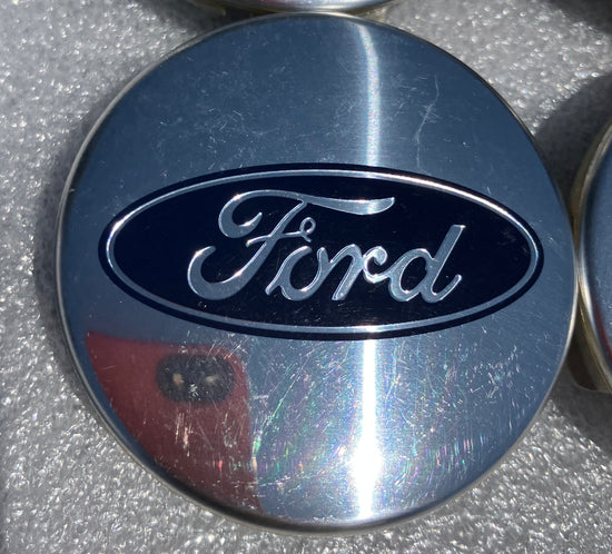 Set of 4 Ford F150 Expedition polished OEM center caps 2.5" 63.6MM