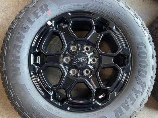 Sold 2025 Ford Ranger Factory 18 Wheels Tires OEM Rims Black N1WZ1007Y Goodyear AT 255/65/18
