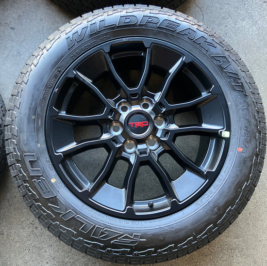 Sold 2025 Toyota Tundra Sequoia TRD Factory 20 Wheels Tires OEM Black Rims Falken AT3WA