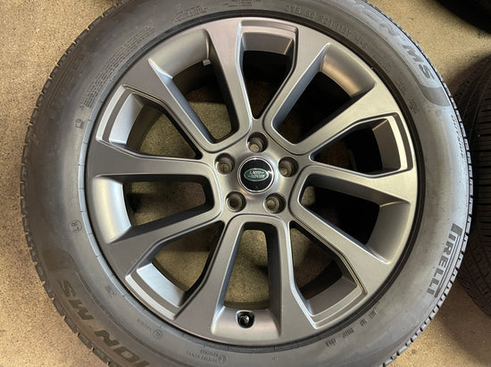 2025 Range Rover SV Factory 21 Wheels Tires Rims OEM N9XMEB Pirelli 275/50/21 Gray